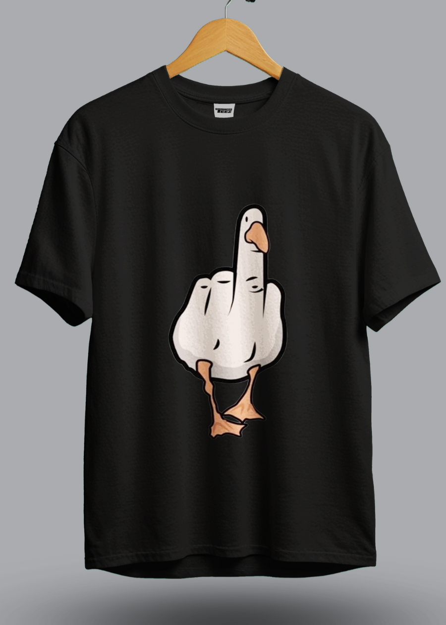 Middle Finger Duck ShutterTeez