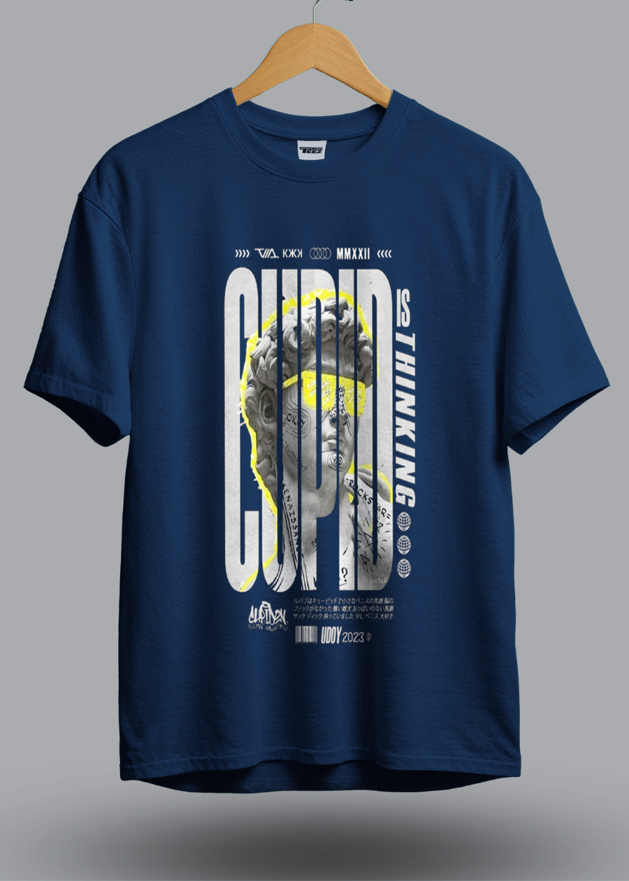 CUPID typography Black ShutterTeez