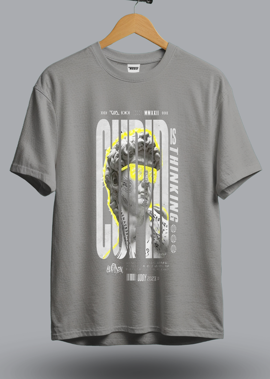CUPID typography Black ShutterTeez