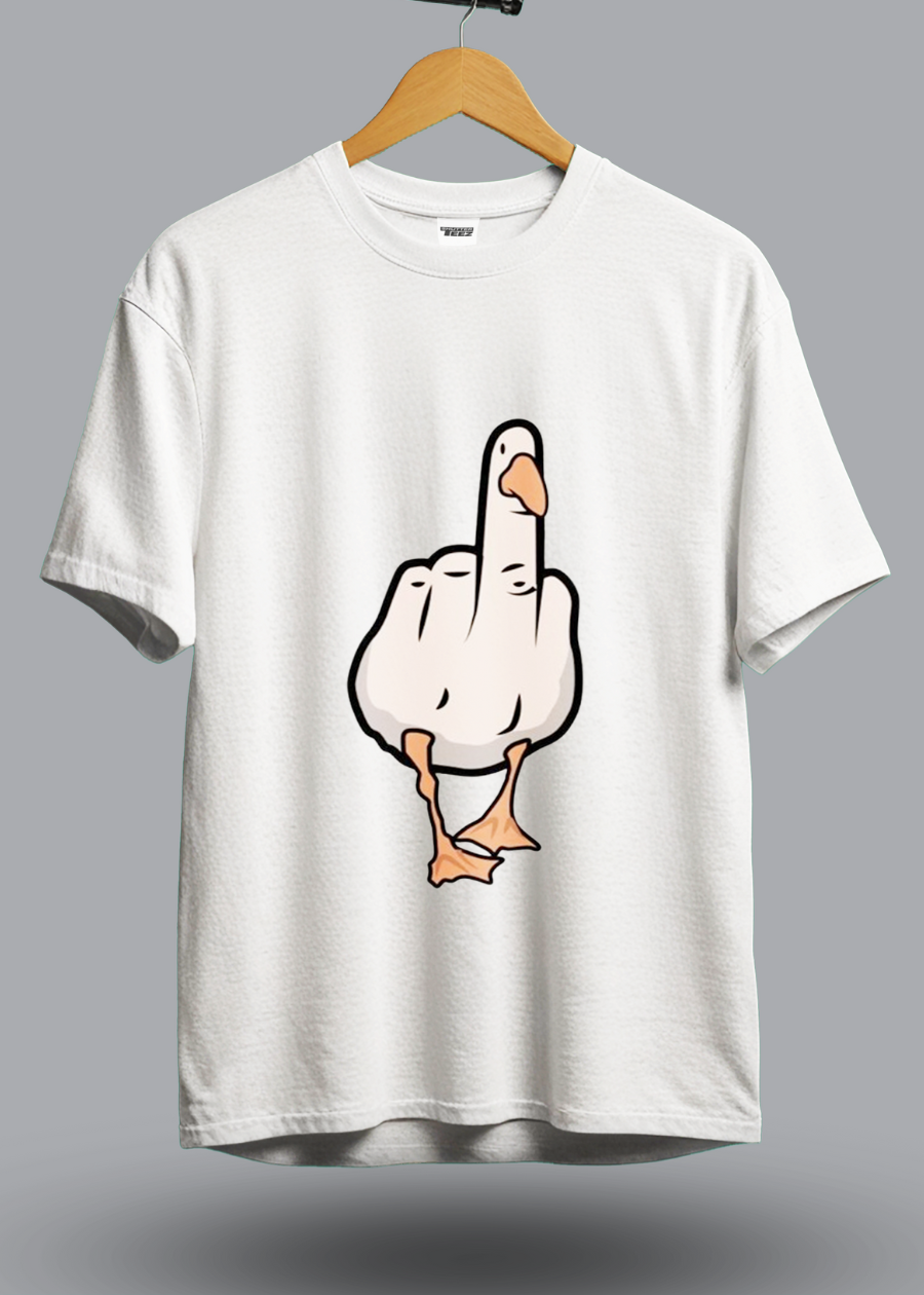 Middle Finger Duck ShutterTeez